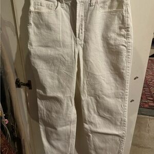 Hollister women’s size 9 straight fit white jeans